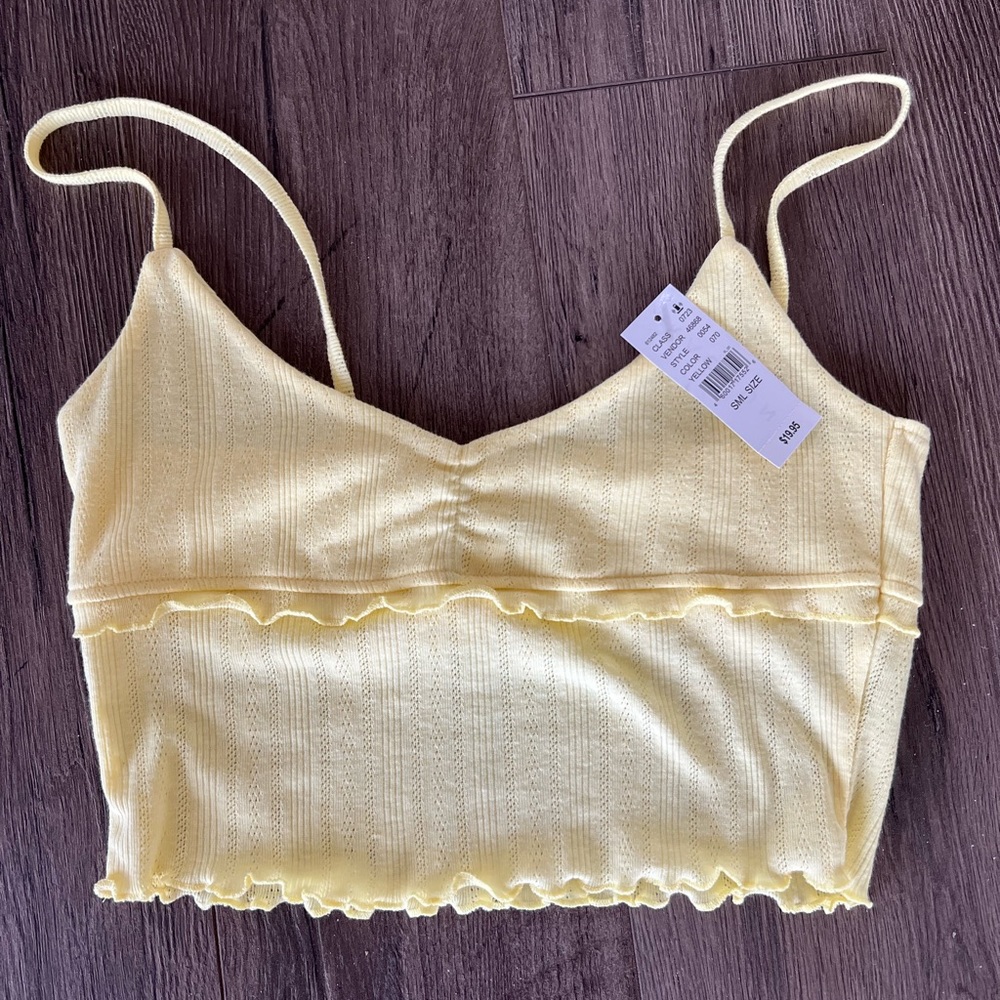 Pacsun tank top color: yellow